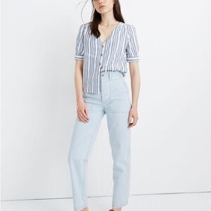 Madewell Plaza Button-Front Women's Medium Top #1103